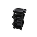 Salon System 4-Drawer Shop Trolley Black W-X126