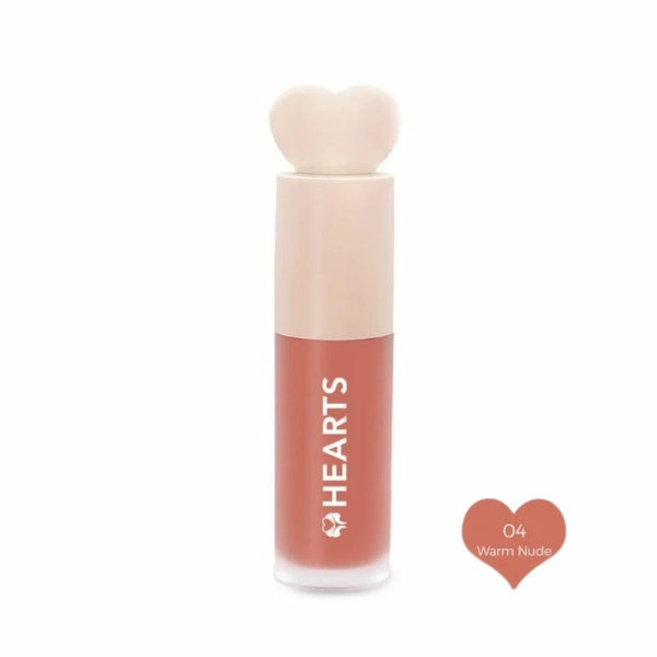 Hearts Liquid Blush 04 Warm Nude Natural Finish All Skin Types