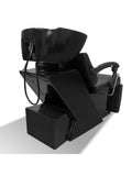 Salon System Luxury Leather Hair Wash Chair Black