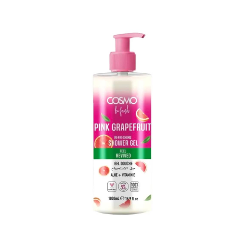Cosmo Fruit Shower Gel, Pink Grapefruit Scent, Hydrating, 1000ml