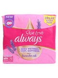 Always Sanitary Pads Skin Love Cotton Soft Maxi Long Heavy Flow 72 Pads