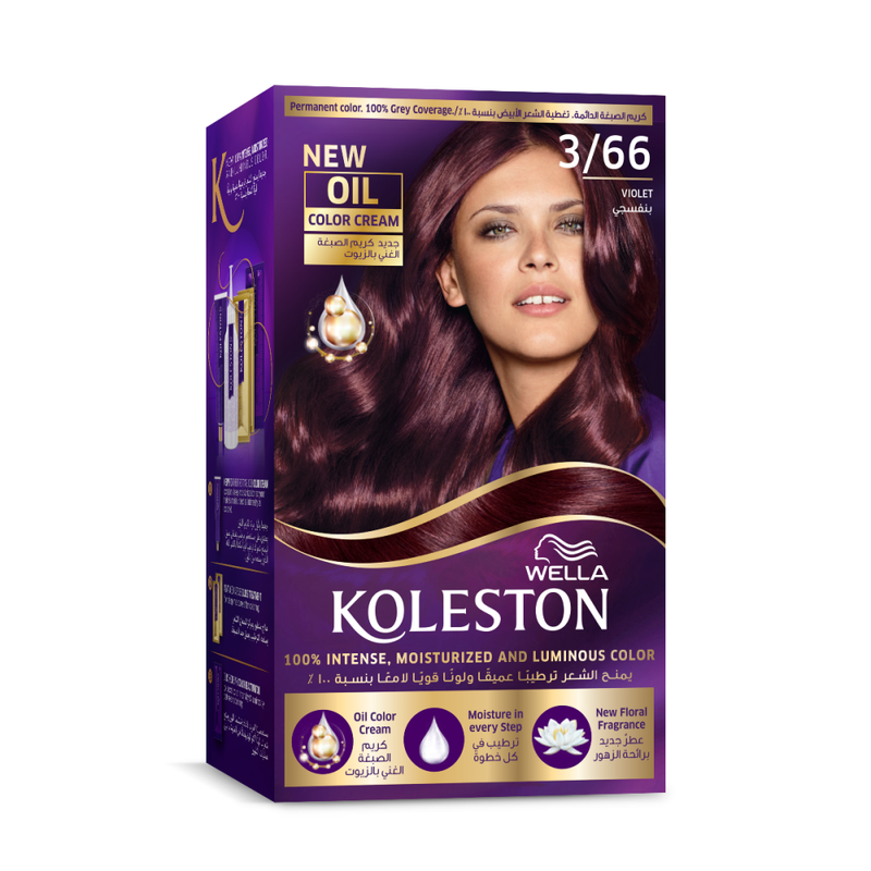 Violet Hair Dye Kit Permanent Colorant for Vibrant Results Koleston 1 Kit