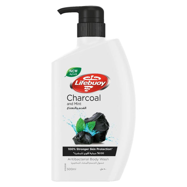 Body Wash Charcoal Mint Deep Cleansing Oil Control Lifebuoy 500ml
