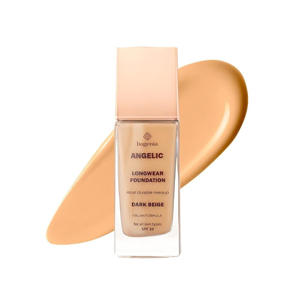 Bogenia Angelique Long Wear Foundation 08 Dark Beige, Full Coverage