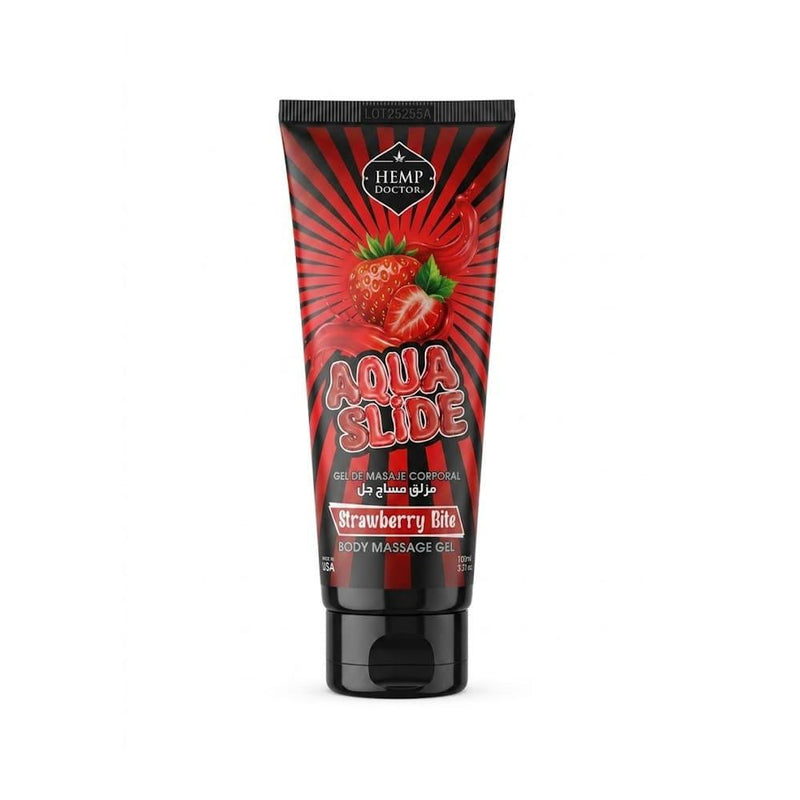 Organic Massage Gel Strawberry Hemp Oil Lubricating Hemp Doctor 100ml