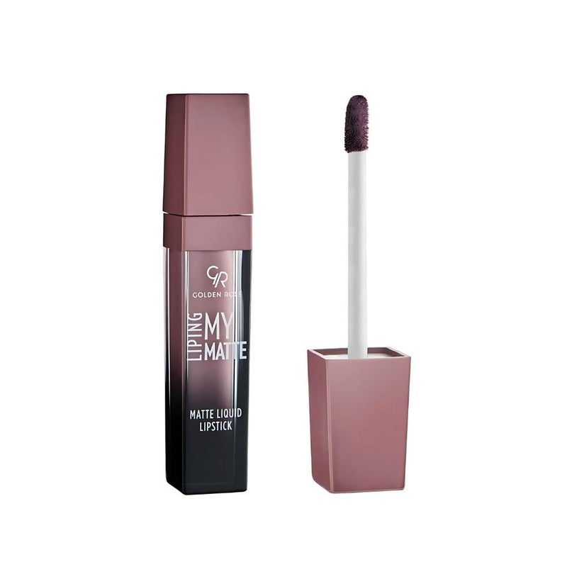 Golden Rose Matte Liquid Lipstick Creamy Formula Long-Lasting Shade 14