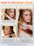 Best Thermal Straightening Brush 4-in-1 Anti-Frizz SHEGLAM Sleek Chic
