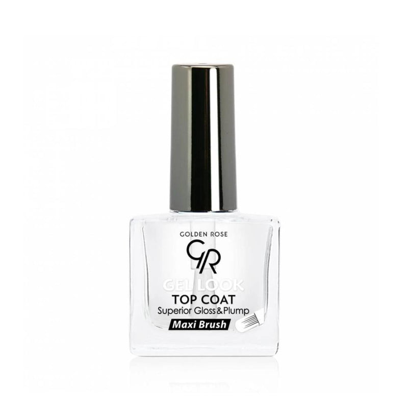 Golden Rose Gel Look Top Coat Nail Polish Clear 10.5ml