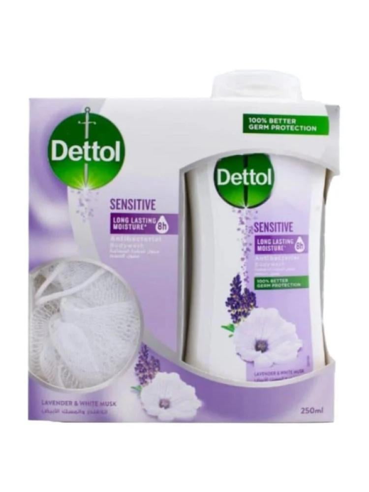 Antibacterial Body Wash Sensitive Skin Lavender Musk Dettol 250ml