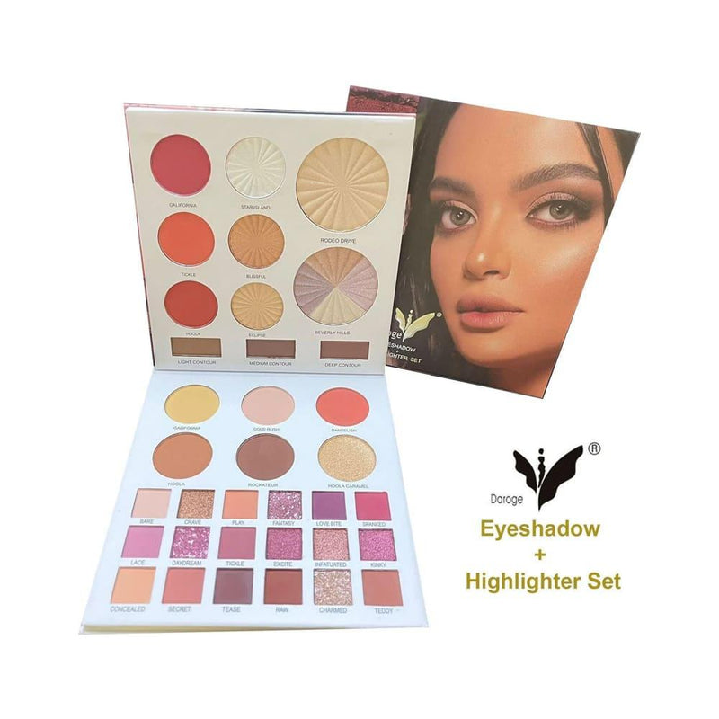 Best Makeup Set Eyeshadow Highlighter Palette Day to Night Daroge