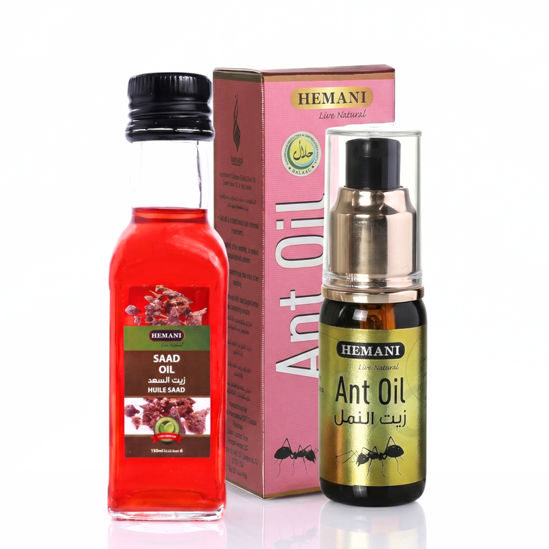 Best Body Oil for Hair Growth Reduction Cyperus & Ant Oil Hemani 155ml