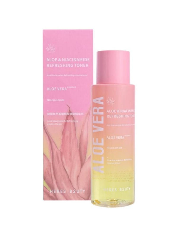 Aloe Vera Toner for Dry Skin Refreshing Niacinamide HERES B2UTY 300ml