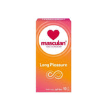 Masculan Long Pleasure Condom for Longer Pleasure Latex 10 Condoms