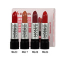 Make Over 22 Matte Cream Lipstick Set 4 Piece Long-Lasting Highly Pigmented