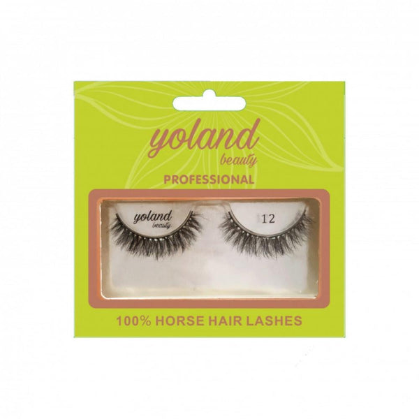Yolande Beauty Natural Hair Eyelashes No. 12 Reusable