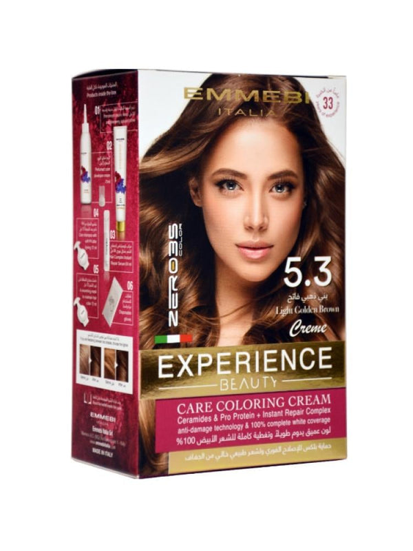 Zero 35 Permanent Hair Dye Kit - Shade 5.3 Light Golden Brown