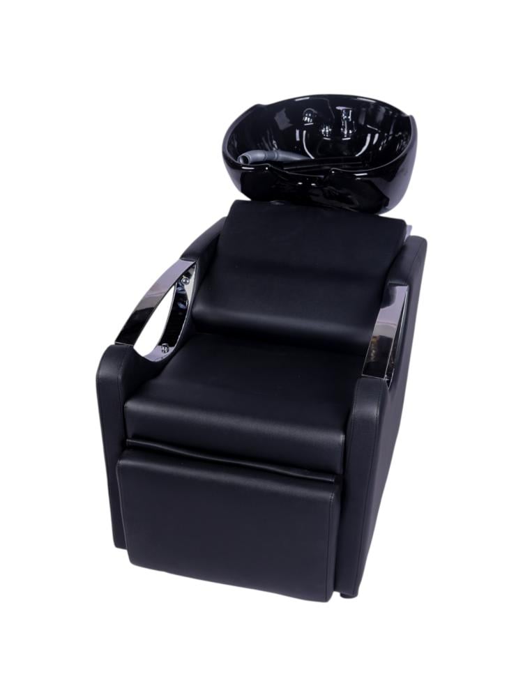 Salon System Denali Black Steel Hand Wash Chair