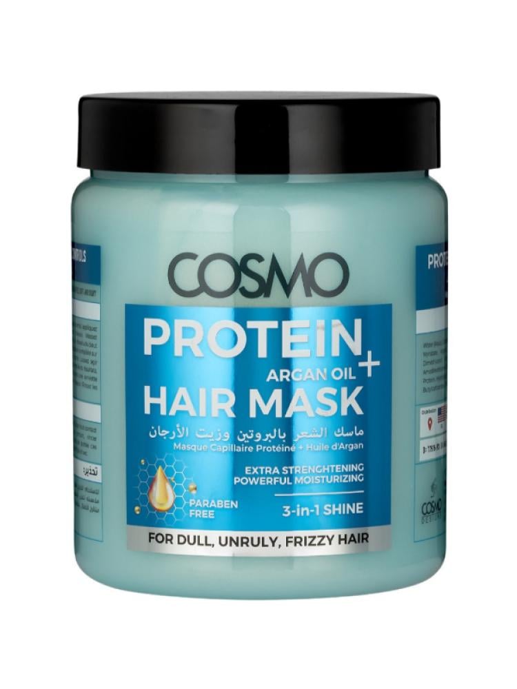 Cosmo Argan Oil & Protein Hair Mask for Dry, Frizzy Hair - 1000ml