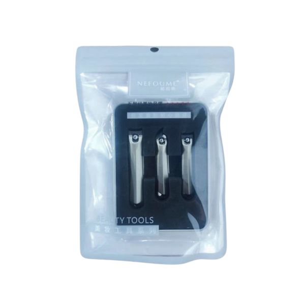 Nefoume Nivom 3-Piece Nail Clipper Set for Essential Manicure Tools