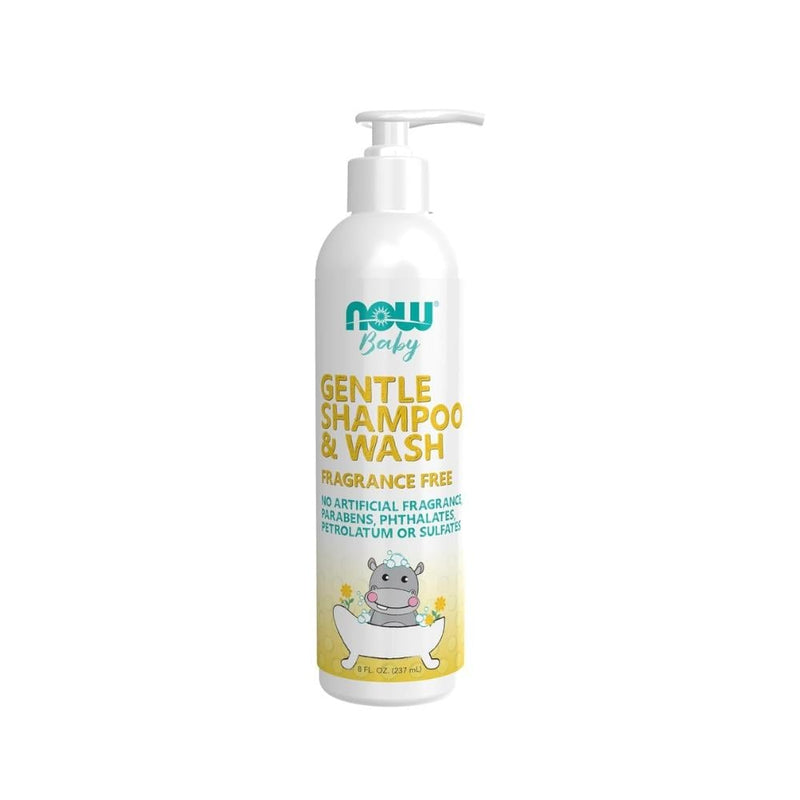Now Baby Shampoo and Wash Fragrance-Free Calendula and Chamomile 237ml
