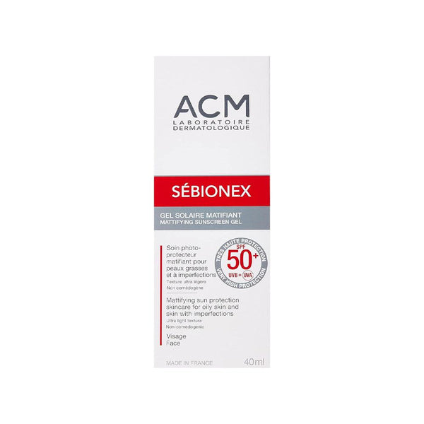 Sunscreen Gel SPF 50 Mattifying Sebionex ACM 40ml