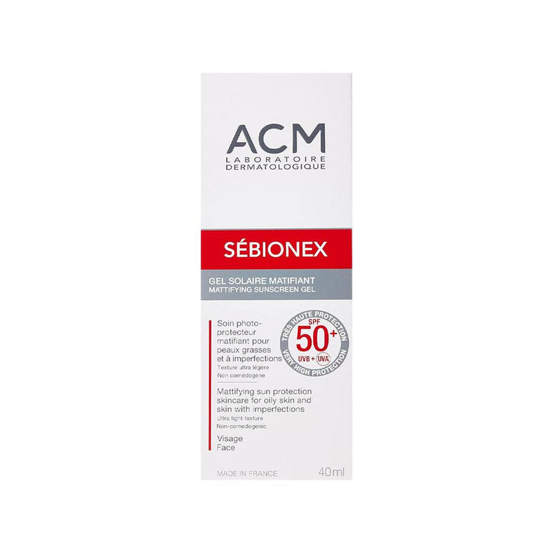 Sunscreen Gel SPF 50 Mattifying Sebionex ACM 40ml