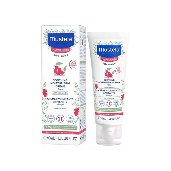Soothing Moisturizing Cream Fragrance-Free Sensitive Face Mustela 40ml