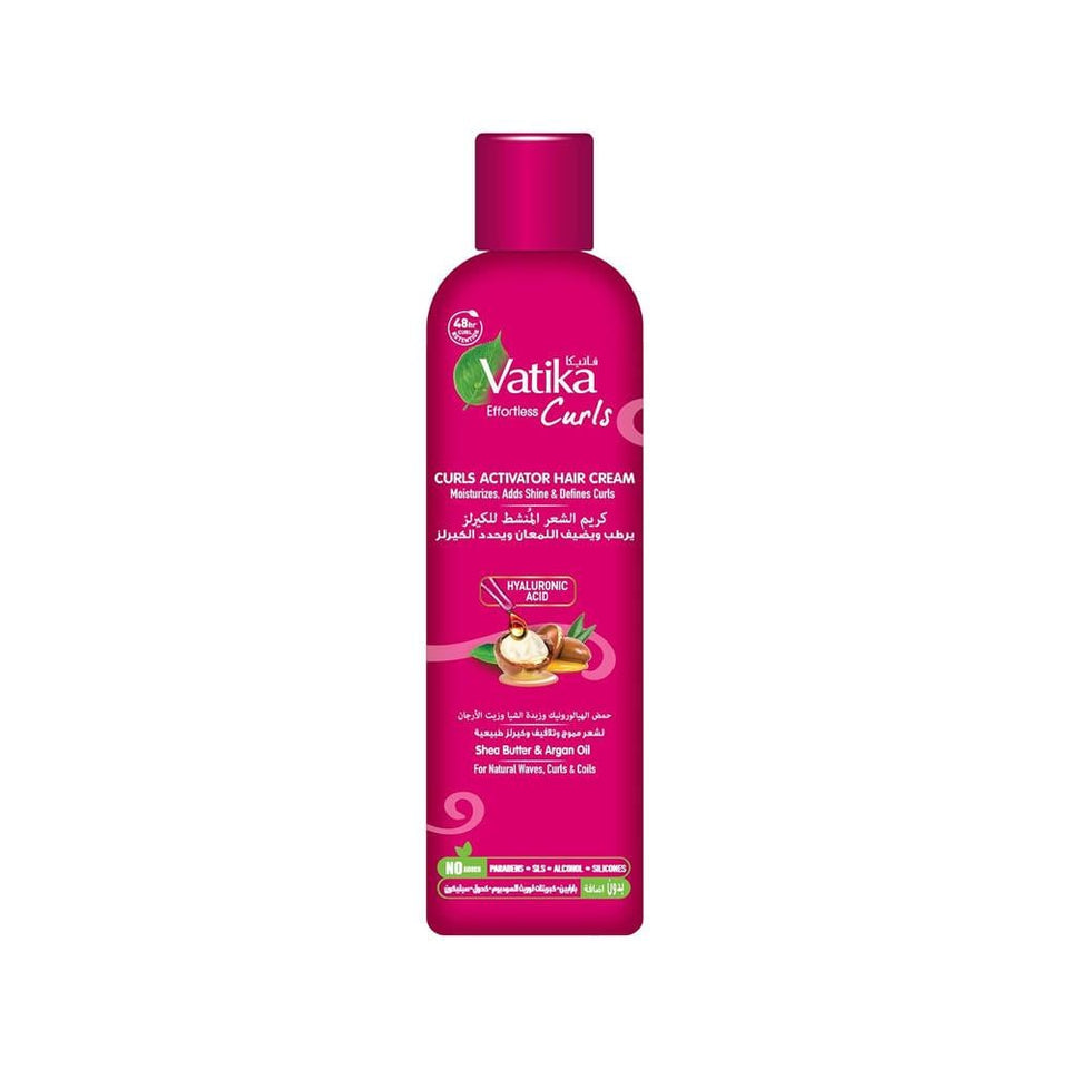 Vatika Curl Energizing Hair Cream for Curly & Wavy Hair with Hyaluronic Acid 330ml