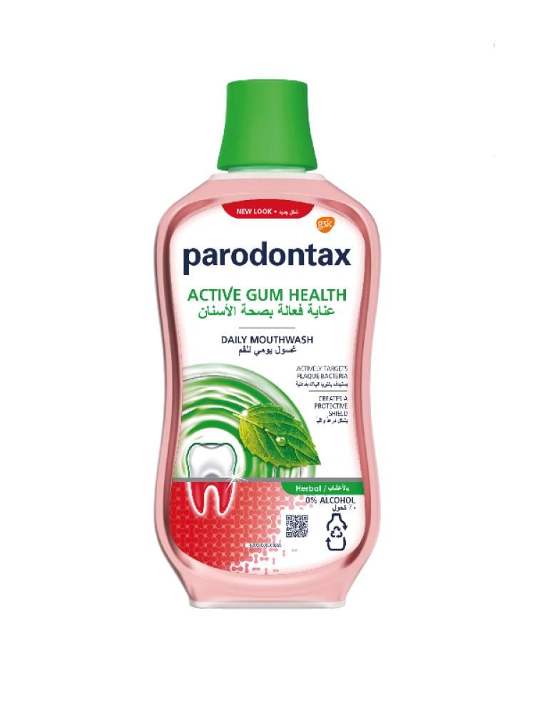 Parodontax Daily Mouthwash Gum Health Plaque Shield 500ml