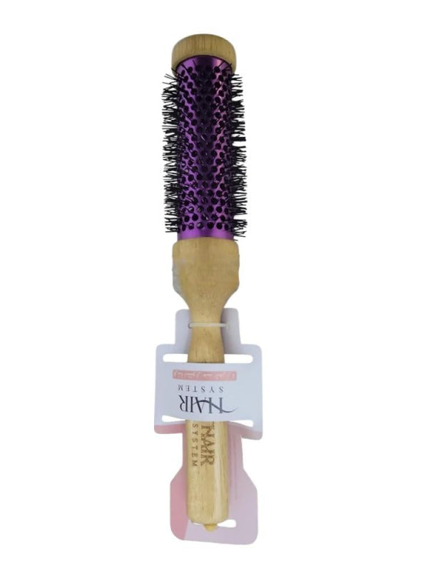 Hair System Round Hair Dryer Brush - 32mm Wooden - YMR25003
