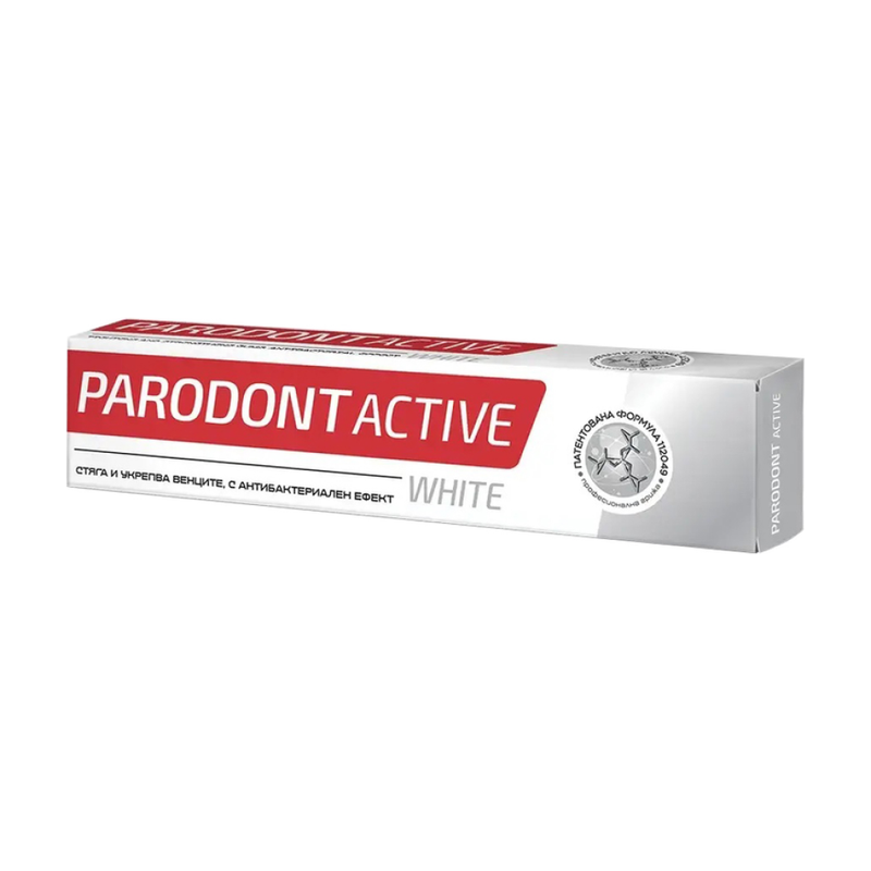 Parodont Active White Toothpaste Hydrogen Peroxide Baking Soda 75ml
