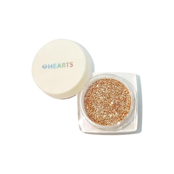 Hearts Loose Glitter Powder, Shimmer Face and Hair Makeup, 18