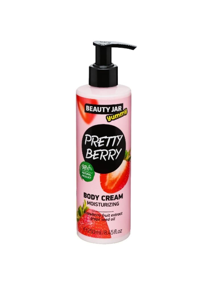 Moisturizing Body Cream Hyaluronic Acid Strawberry Beauty Jar 250ml