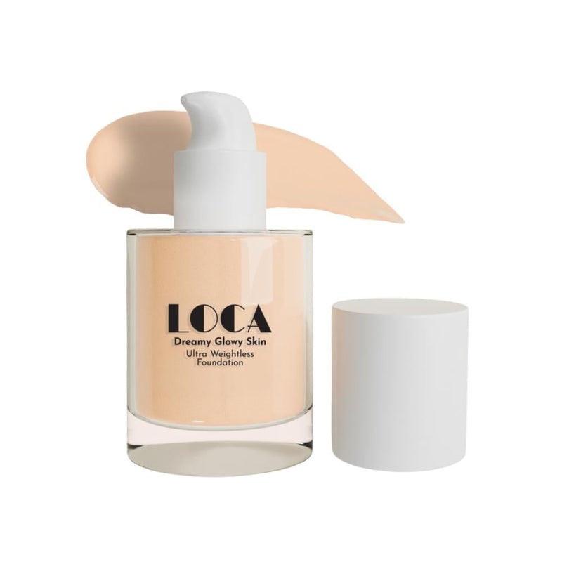 Loca Dreamy Alkaline Foundation, Medium Coverage, Shade 01 Light, 16 Hour Wear
