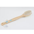 Beauty System Body Bath Brush Double Sided Long Wooden Handle