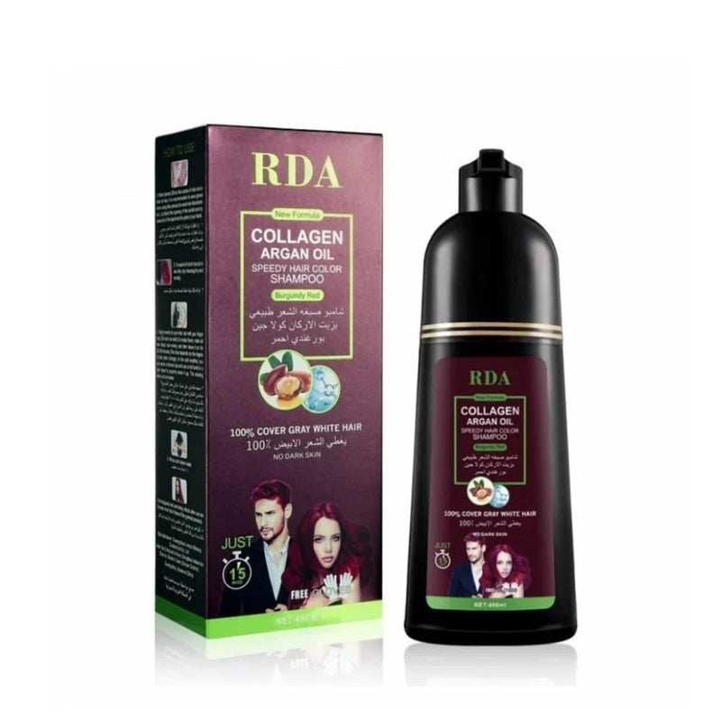 Shampoo Color Dye Argan Oil and Collagen Burgundy RDA 400ml