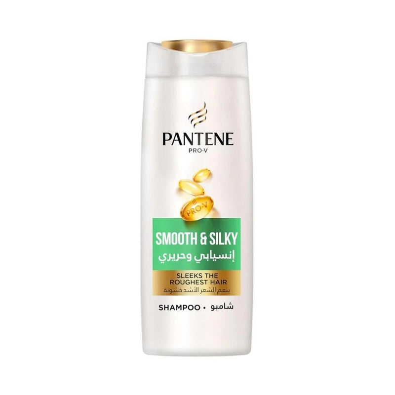 Pantene Smooth & Silky Shampoo, Pro-V Formula, Dry and Frizzy Hair, 375ml