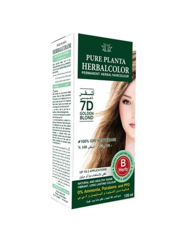 Pure Planta Hair Dye D7 Golden Blonde Ammonia-Free 135 ml