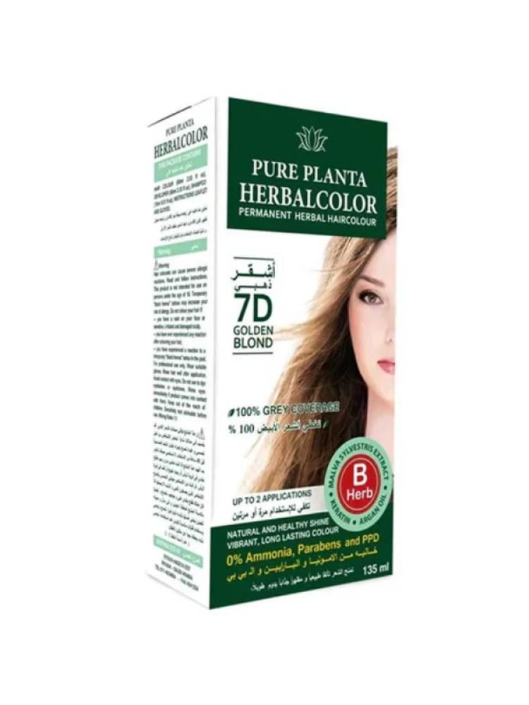 Pure Planta Hair Dye D7 Golden Blonde Ammonia-Free 135 ml