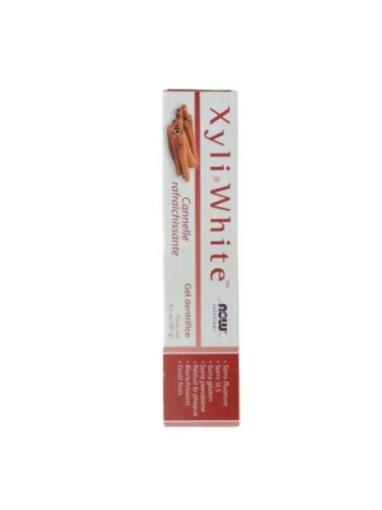 Best Whitening Toothpaste Refreshing Cinnamon Xylitol NOW Foods 181g