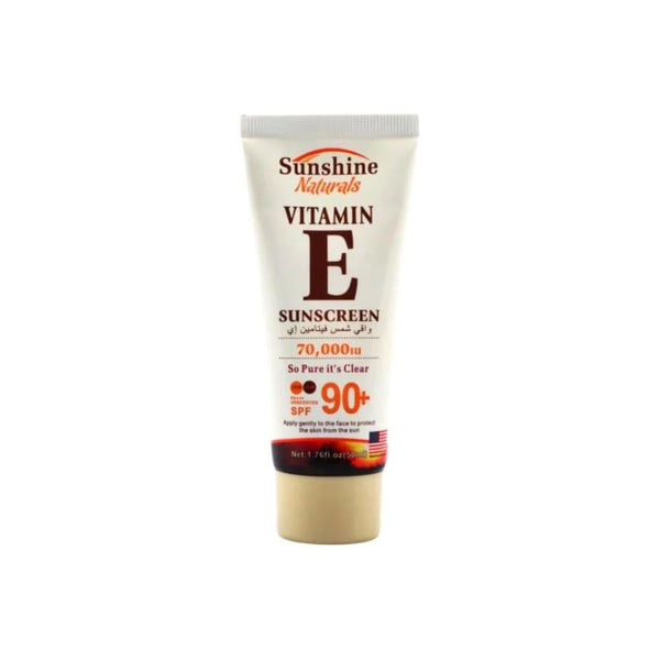 Best Sunscreen 2022 Vitamin E Face Sunscreen SPF Sunshine Naturals 50ml