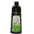 Saada Beauty Dark Brown Hair Dye Shampoo with Apple Extract for Gray Coverage, 400ml