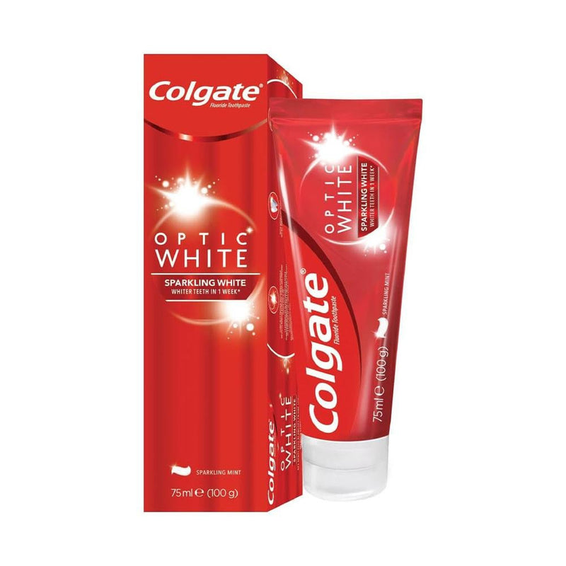 Optic White Toothpaste Stain Removal Sensitive Colgate 75ml
