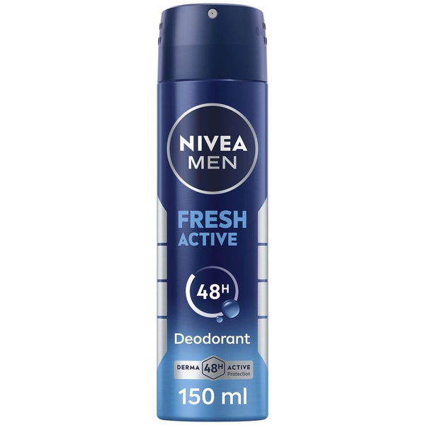 Best Spray Deodorant For Men Fresh Active 48h Protection Nivea 150ml