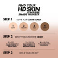 Best Concealer for Mature Skin High Coverage Make Up For Ever HD Skin 4.7ml