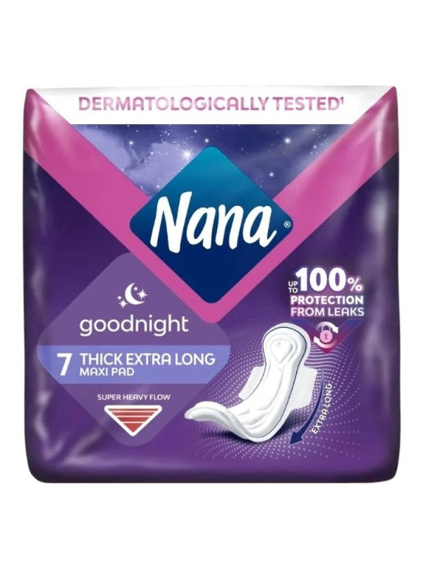 Maxi Pads Overnight Extra Thick Long Heavy Bleeding Nana 7 Pads