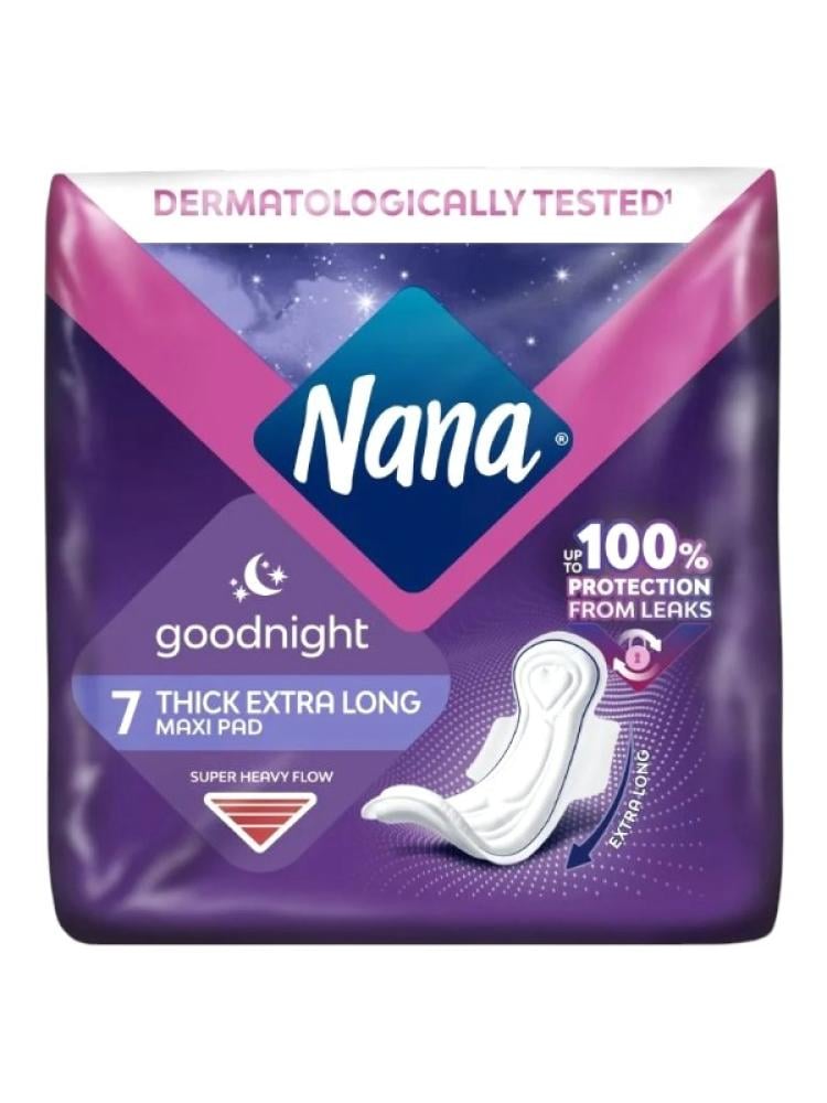 Maxi Pads Overnight Extra Thick Long Heavy Bleeding Nana 7 Pads