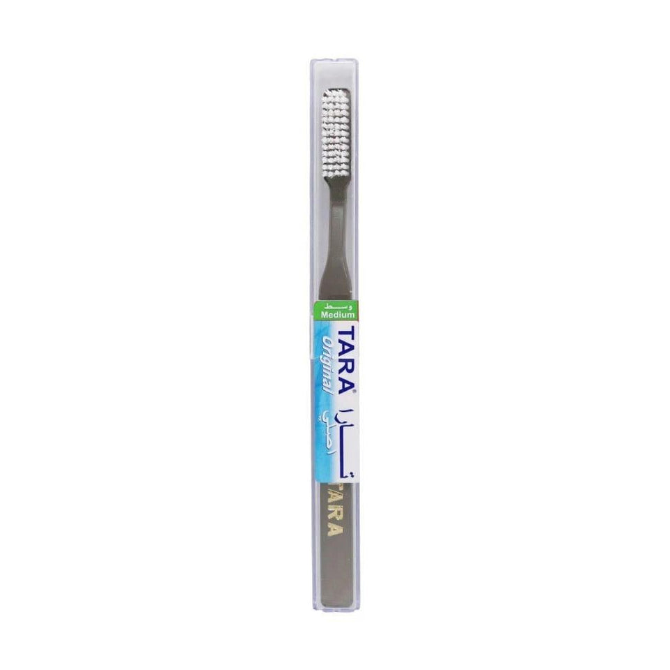 Tara Toothbrush Original Medium Blue Ergonomic Handle Rounded Bristles 1 toothbrush