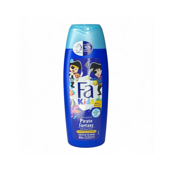 Fa Pirate Kids Shampoo and Shower Gel, Tear-Free Formula, 250ml