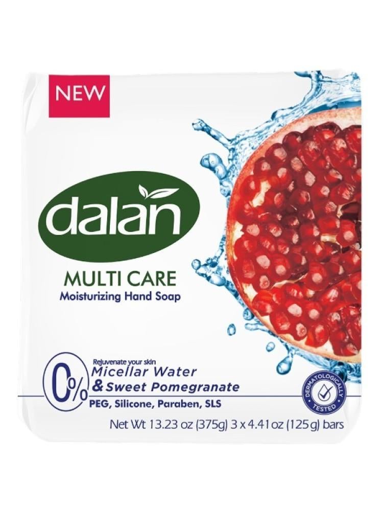 Dalan Multi Care Micellar Water Sweet Pomegranate Hand Soap 3 x 125g